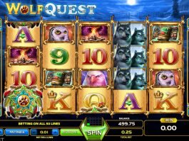 Spin free casino game Wolf Quest online