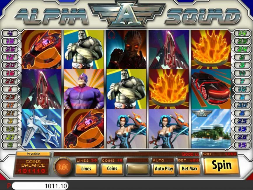 Online slot game Alfha Squad by Saucify