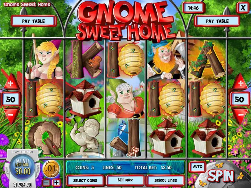 Play slot machine Gnome Sweet Home