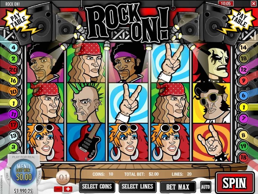 Picture of casino online slot Rock On!