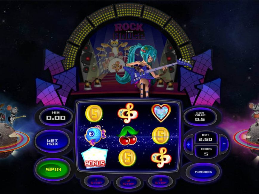 Rock the Mouse GameOS slot game
