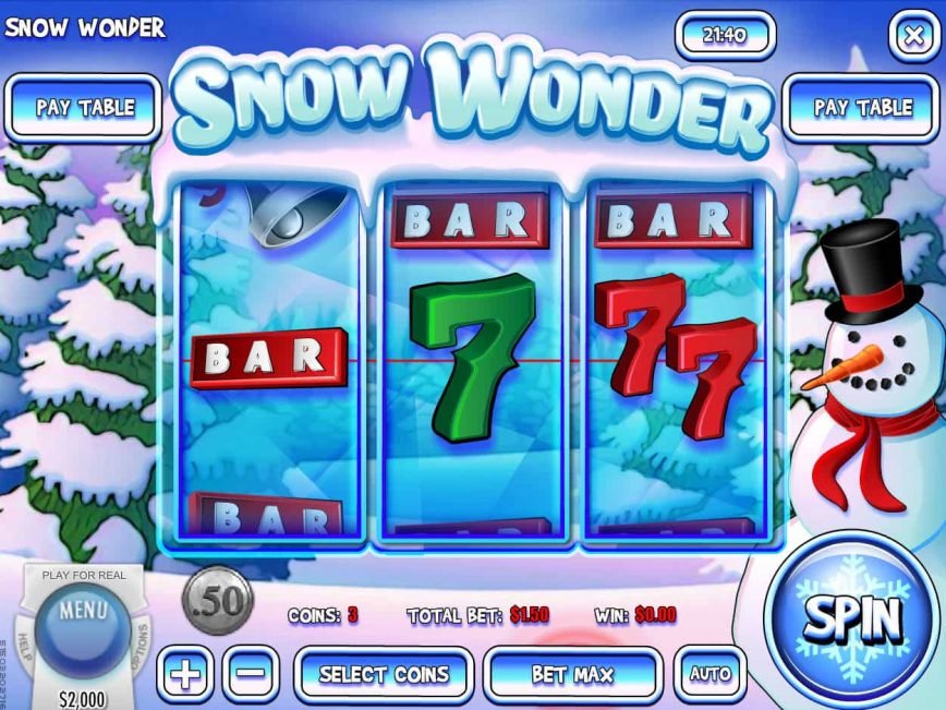 Spin casino game Snow Wonder for free