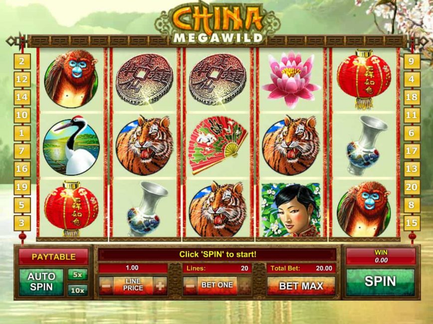 Play slot game China MegaWild for fun