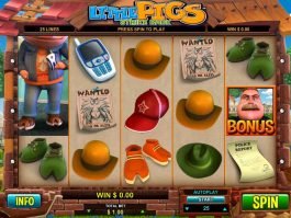 Spin online casino game Little Pigs Strike Back