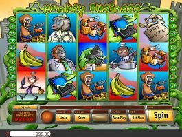 Casino slot machine Monkey Business for fun