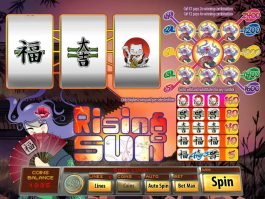 Play Rising Sun 3 Line Slot online