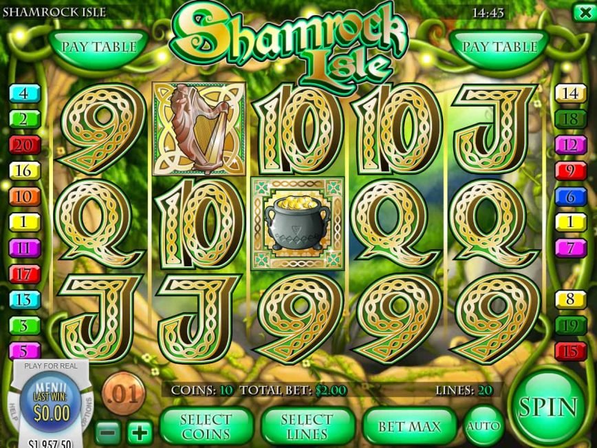 Picture of online free slot Shamrock Isle