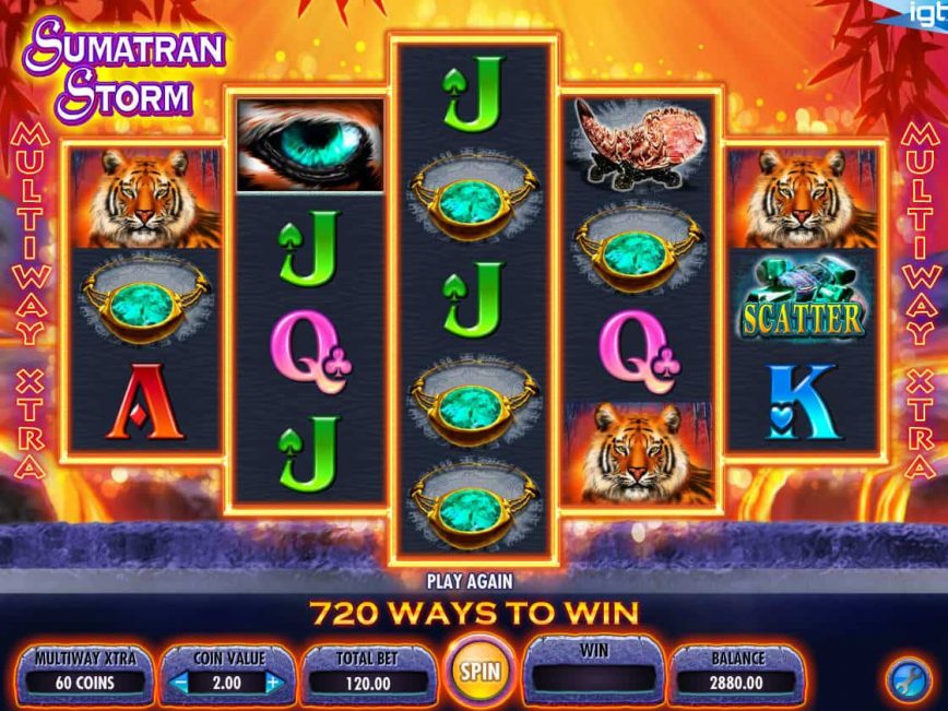 Spin casino game Sumatran Storm