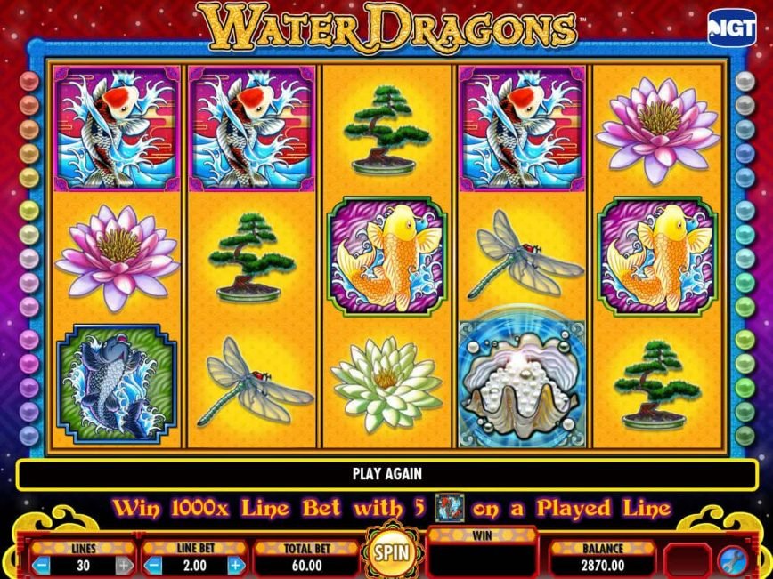 Slot machine Water Dragons for free