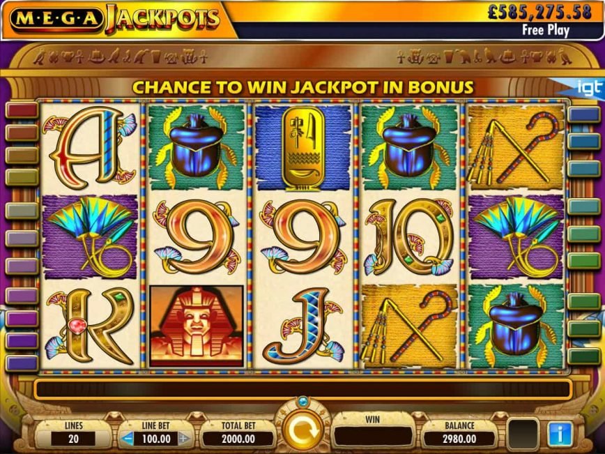 Play free slot machine Cleopatra Mega Jackpots