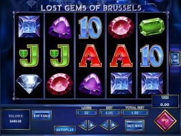 Casino slot game Lost Gems of Brussels