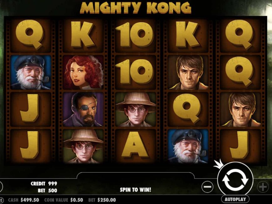 Mighty Kong free slot game with no deposit