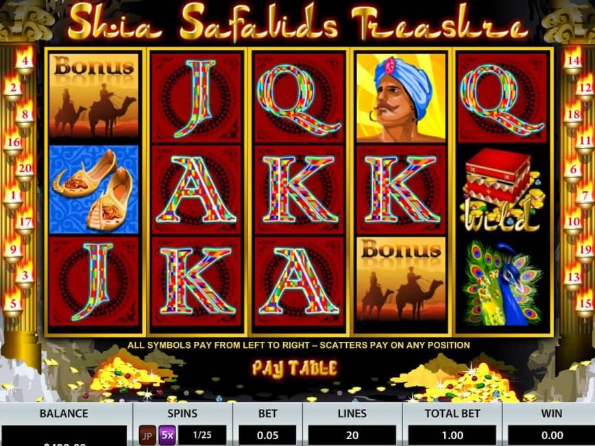A picture of the casino free slot Shia Safavids Treasure