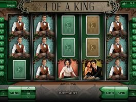 Play free casino slot 4 of a King