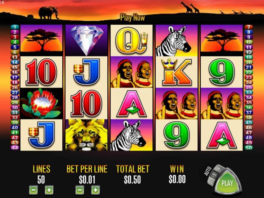 Play Free 50 Lions Slot Machines