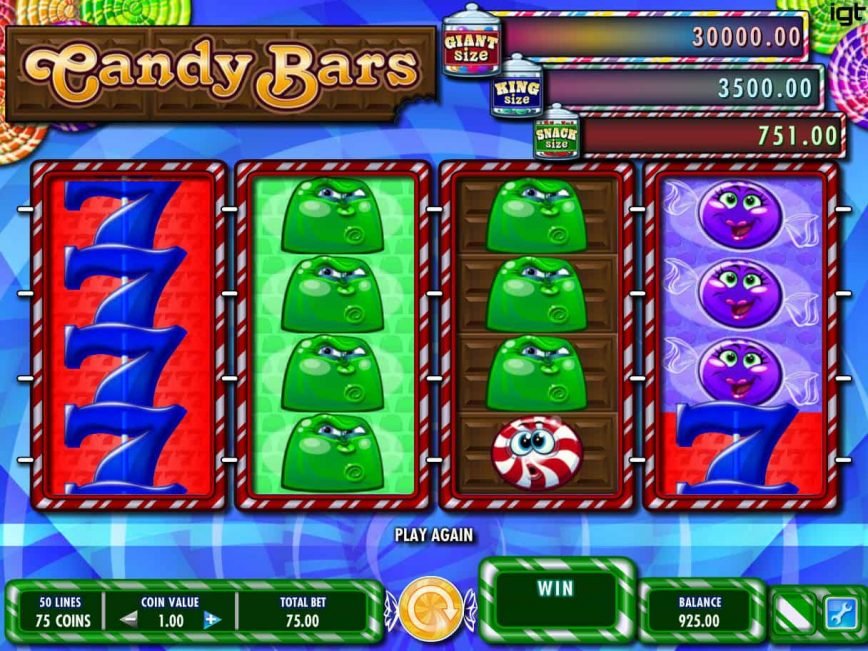 A picture of the slot machine Candy Bars online