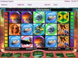 Play casino free game Caribbean Nights with no deposit