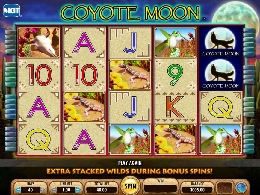 Free Slot Machine Coyote Moon