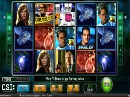 A picture of the free slot game CSI
