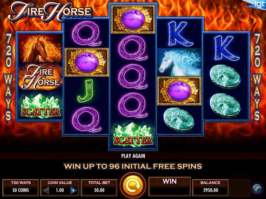 Slot machine for fun Fire Horse