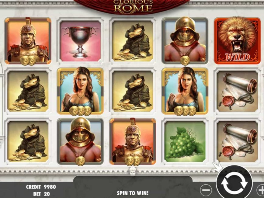 A picture of the Glorious Rome casino game