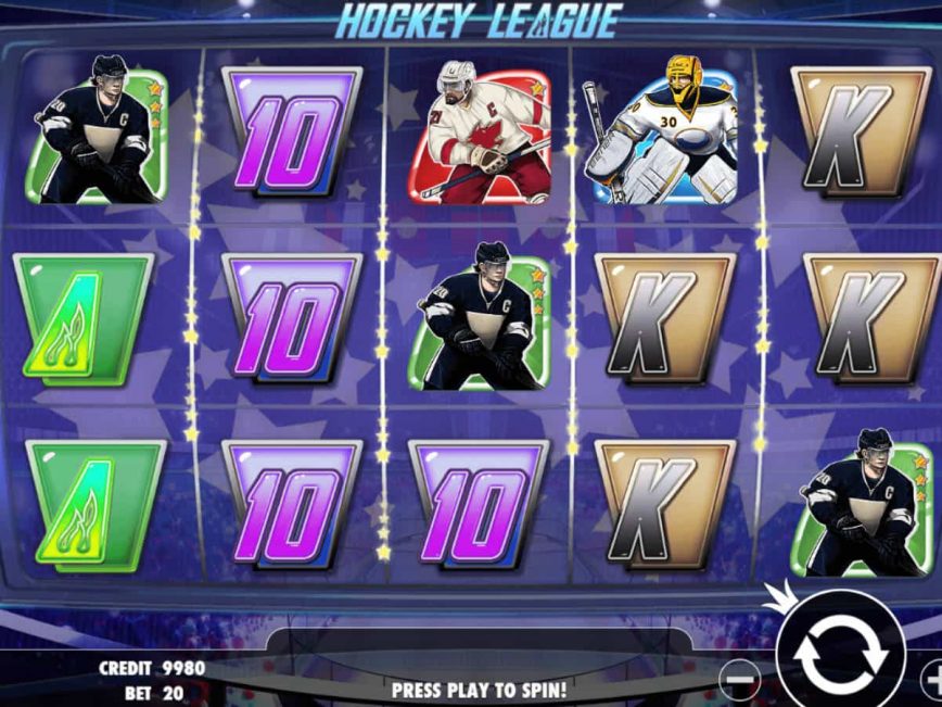 Play free casino game Hockey League for fun