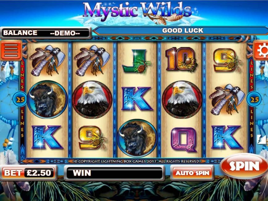 Casino slot game Mystic Wilds