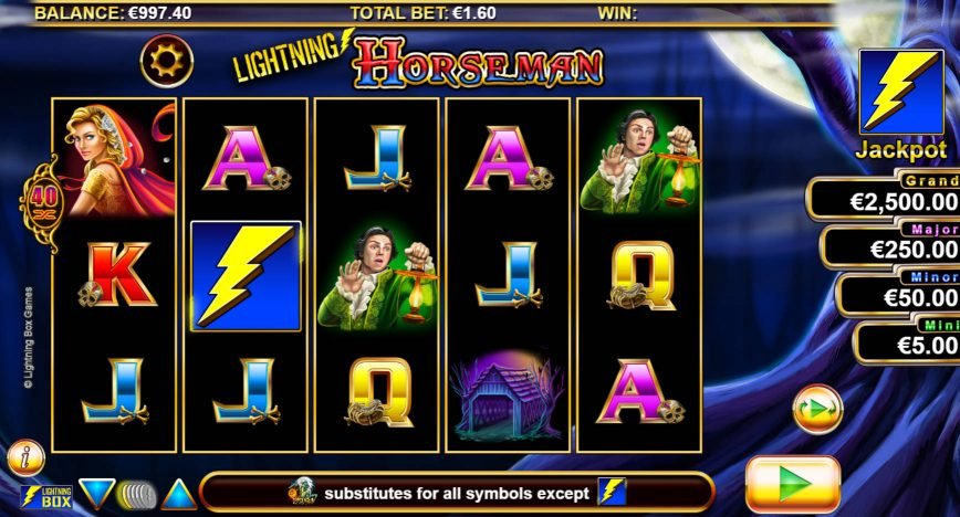 Casino slot game Lightning Horseman for fun