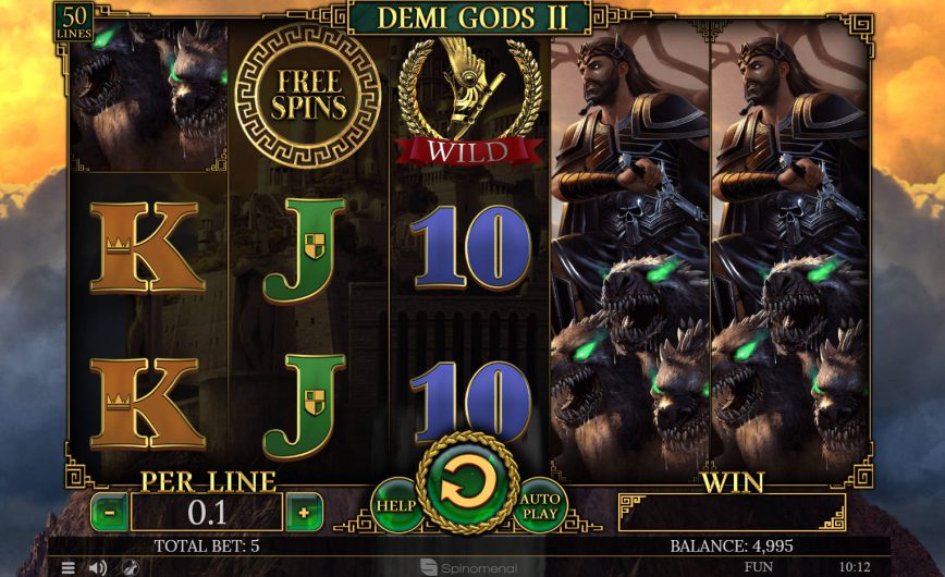 Demi Gods II free online slot machine no deposit