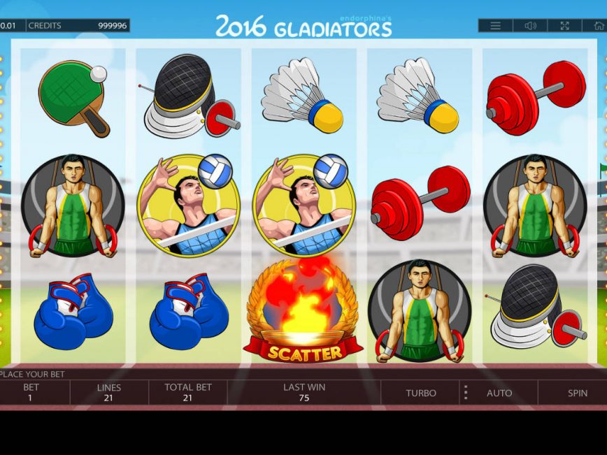 A picture of the casino slot game 2016 Gladiators