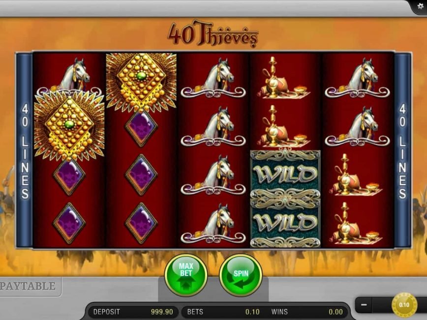 Slot machine for fun 40 Thieves