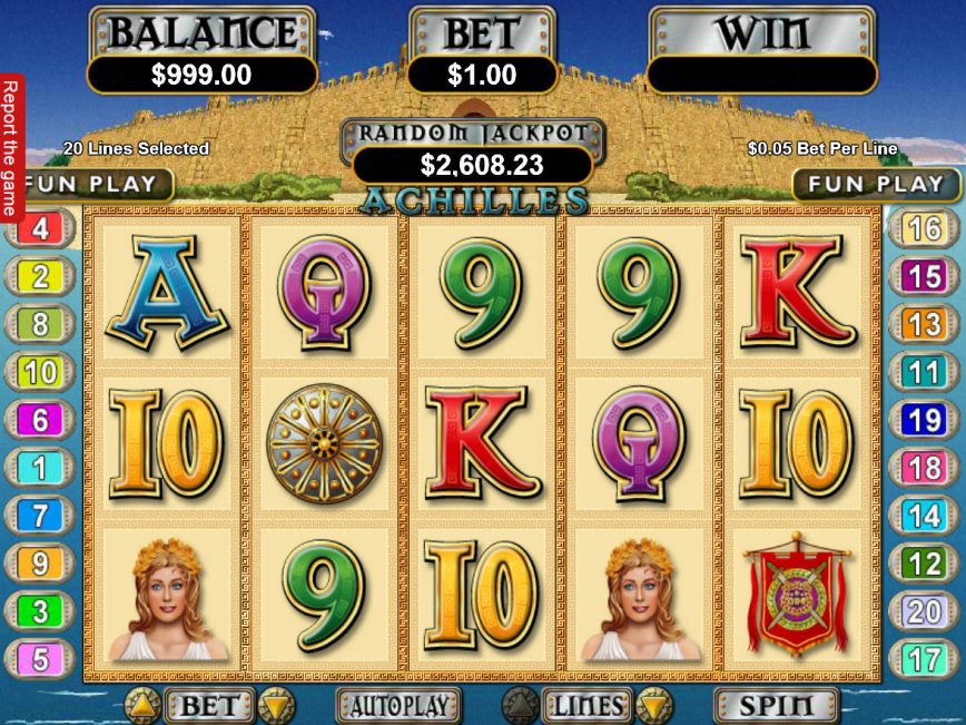 Spin online free game Achilles
