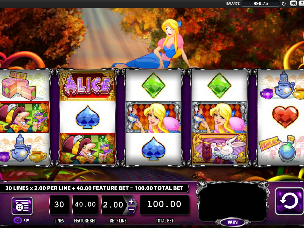 Alice In Wonderland Mad Tea Party Slot Machine