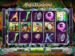 Alice in Wonderland slot machine for fun