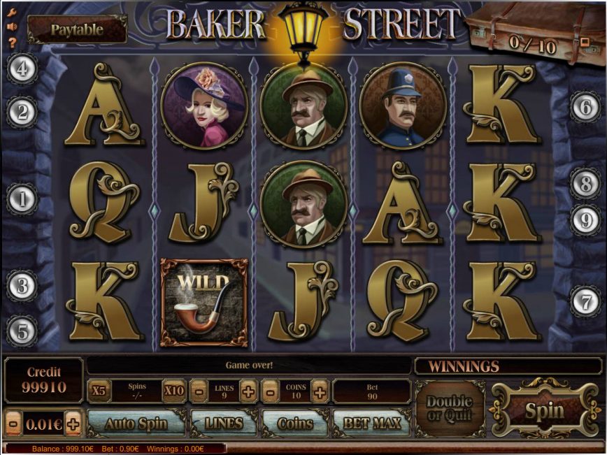A picture of the slot game Baker Street