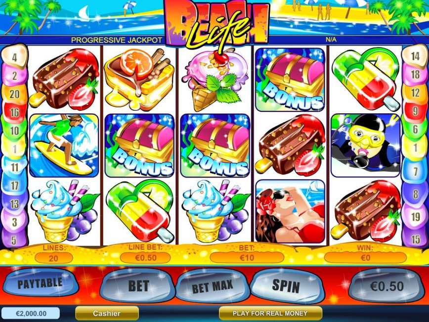 Casino slot machine Beach Life