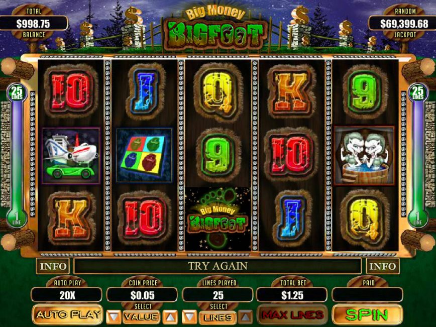 Big Money Bigfoot slot machine online