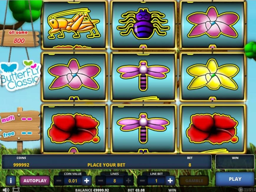 Play slot machine for fun Butterfly Classic