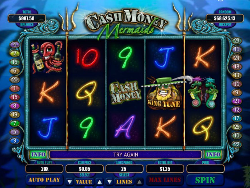 Cash Money Mermaids slot machine for fun
