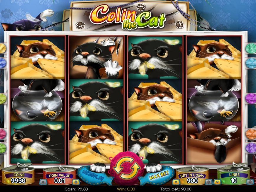 Spin slot machine with no registration Charlie the Cat