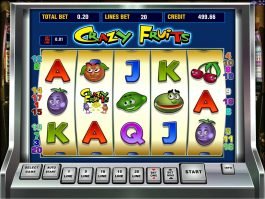 Play free online casino game Crazy Fruits