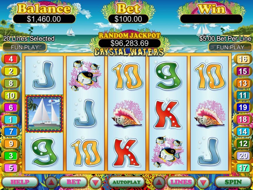 Spin casino game Crystal Waters online