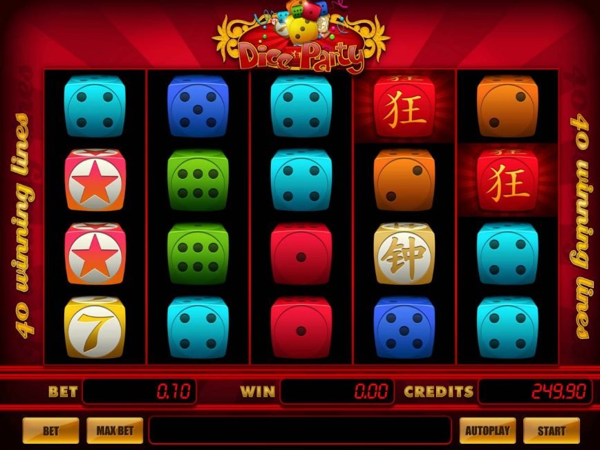 A picture of the slot machine Dice Party