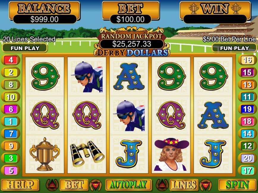 Play free slot machine Derby Dollars