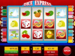 Free slot machine Dice Express online