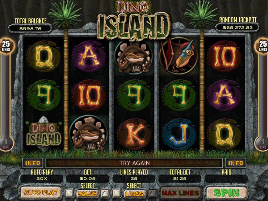 Free online game Dino Island no deposit