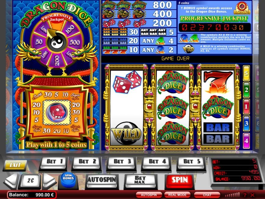 Play online slot game Dragon Dice
