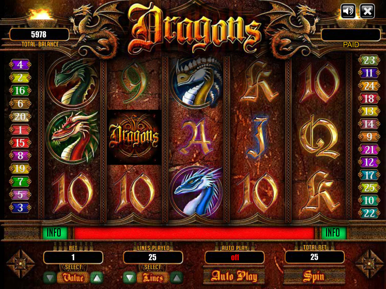 Play Dragon Hunter free video slot game from Ganapati without the need to register, download or install anything/5.