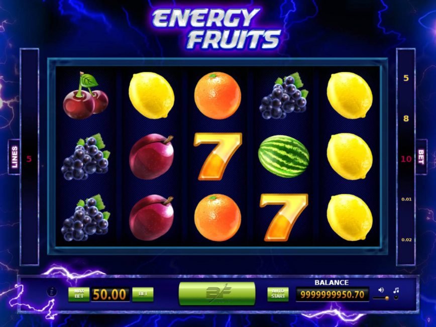 A picture of the slot machine Energy Fruits online
