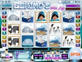 Play casino slot game Eskimo´s Wild Life